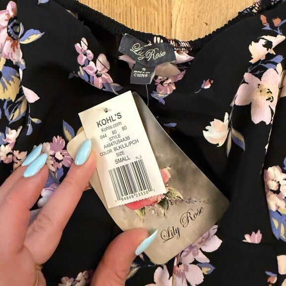 Floral Black Dress - Picture 4 of 6